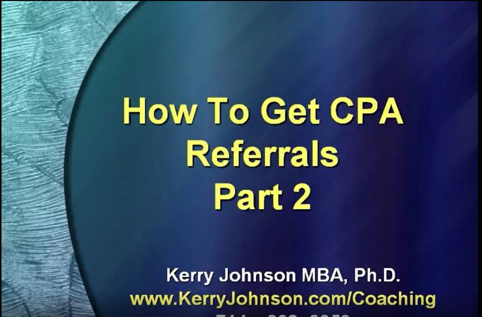 CPA Referrals Part 2